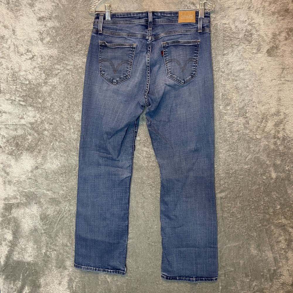 Levis 529 Women Curvy Bootcut Jeans 10 SHORT Low Rise Y2K Worn In Medium Wash - Picture 2 of 13